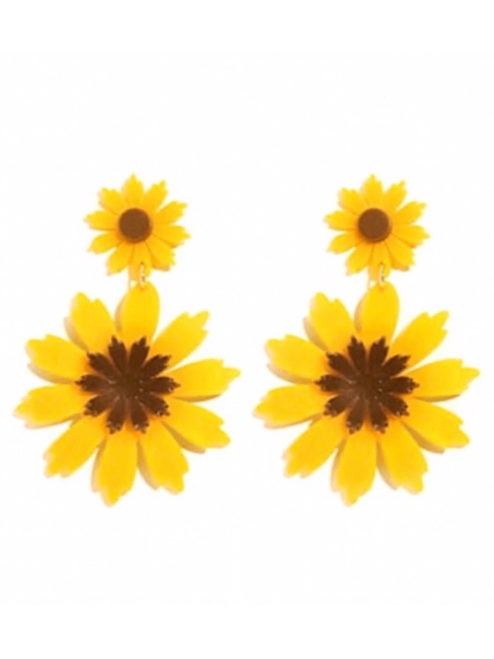 NWT Vintage Style Sunflower Drop Earrings